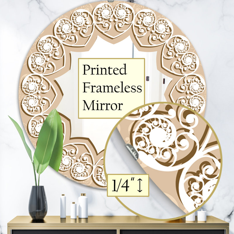 Miroir d'appoint sans cadre Baby Hearts Glam, H 23,6 po x l 23,6 po