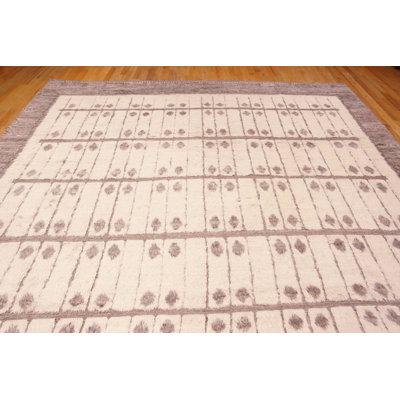 Tapis carré moderne 11 pi 5 po x 12 pi 2 po Nazho