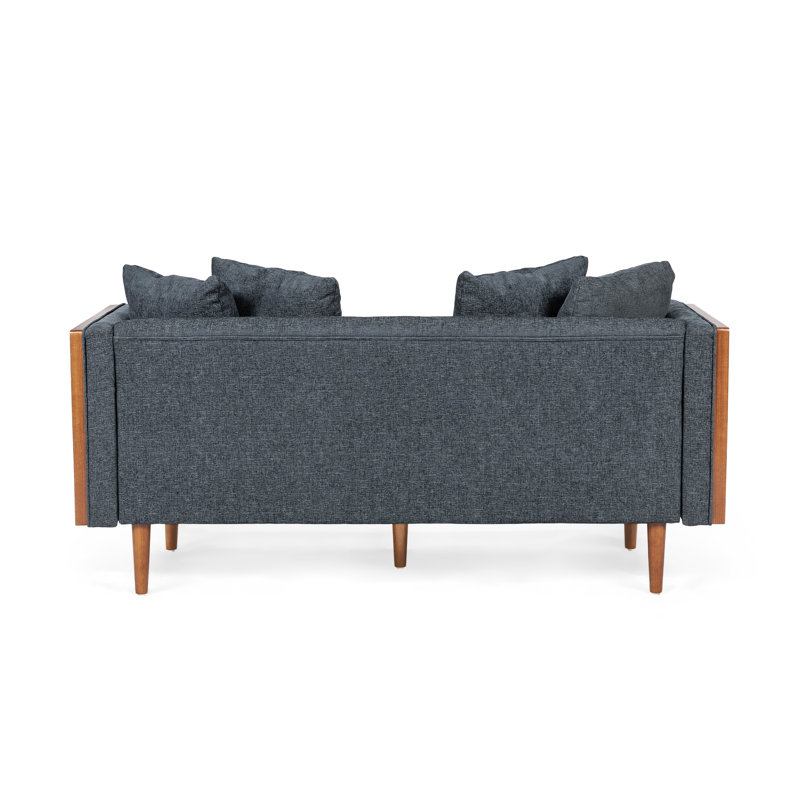 Jorida Upholstered 69.25'' Loveseat, Charcoal