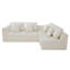 Canapé modulaire en L surdimensionné de 109,5 po, canapé modulaire à nuage compressé avec mousse à mémoire de forme, aucun assemblage requis-434266988