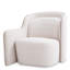 Chaise d'appoint rembourrée Barrier
