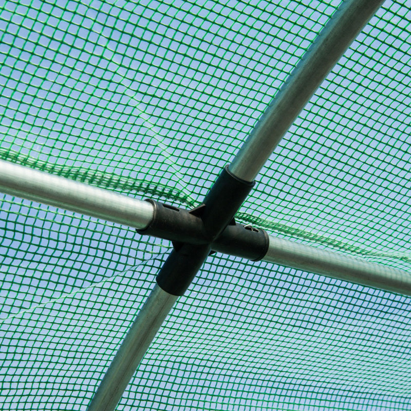 Maren Polytunnel Greenhouse With Roll-Up Door And UV-Resistant PE Cover