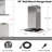 30 Inches 900 CFM Ducted Wall Mount Range Hood Quiet 4 Speed Gesture Remote and Touch Panel Control with LED Lights-122445284
