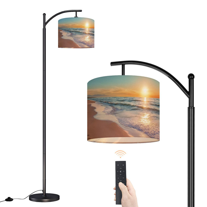 Lampe sur pied Arc avec abat-jour réglable