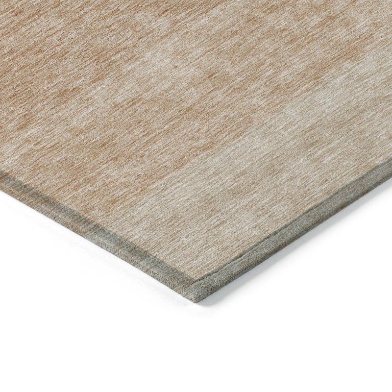Tapis extérieur lavable ombré 3 pi x 5 pi cuivre et beige