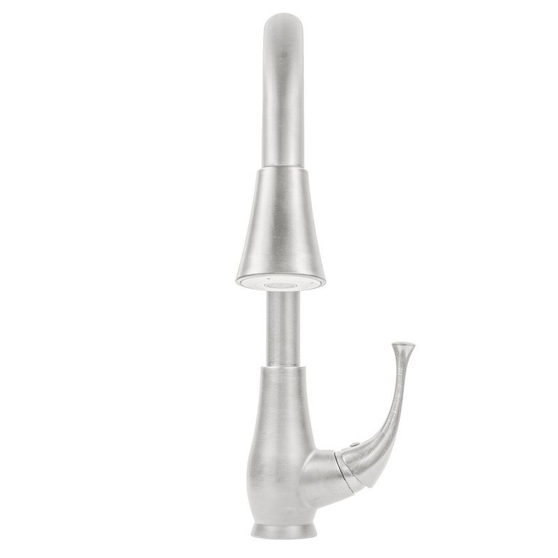 Novatto Pull Down Kitchen Faucet, Brushed Nickel
