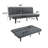 Futon Sofa With Adjustable Backrest-1007263711
