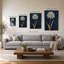 «Shimmering Summer I Indigo» par James Wiens - impression sur toile-130878989-130878983