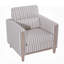 Canapé compact à 1 place avec coussin haute résilience et pieds en bois d'hévéa pour les salons modernes, facile à assembler et durable.
