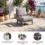 Chaise longue d'extérieur avec coussin Anieya