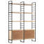 Adaire 180 cm H x 124 cm W Steel and Iron Etagere Bookcase-310392873
