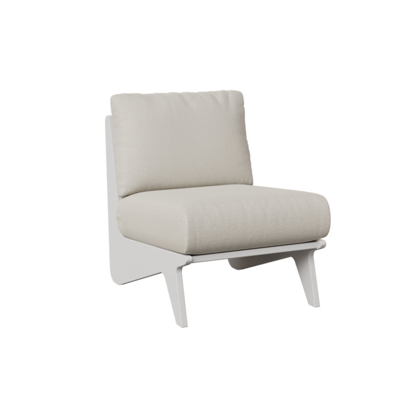 Fauteuil club et coussins Holland, Cultivate Stone, Matte White