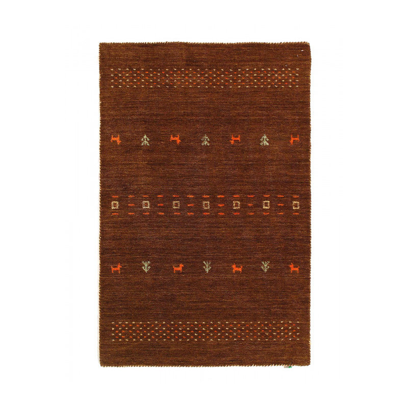 Fine Hand Knotted Persian Gabbeh Design 3' X 4'9''