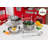 Deluxe Cookware Metal Play Set with 11 Pieces of Play Food