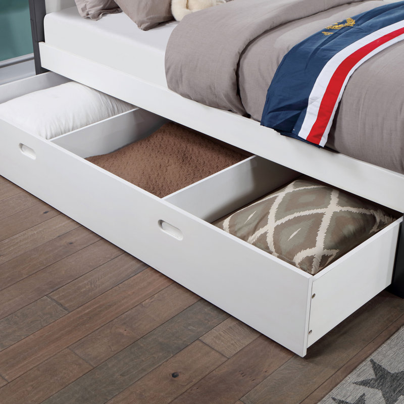 Ensemble de chambre à coucher avec lit gigogne 3 pièces Kaid, Twin