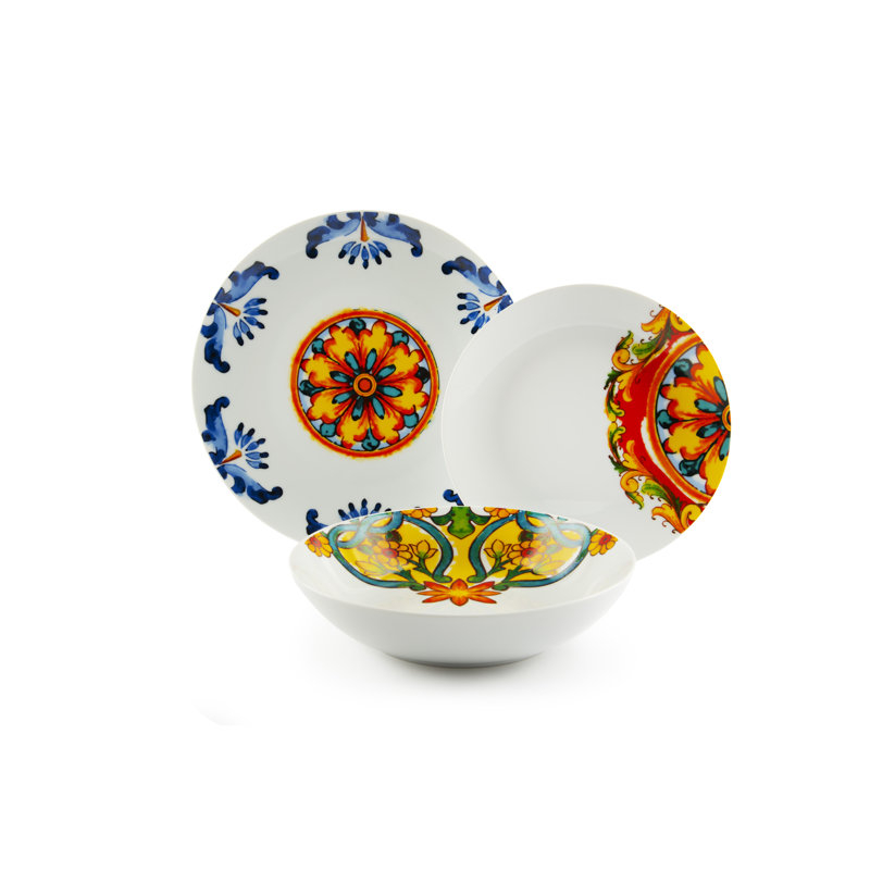 Messina Piece Porcelain Dinnerware Set - Service for 6