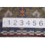 Tapis de couloir indien bleu traditionnel 2x8
