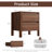19.7"W 2-Drawer Nightstand