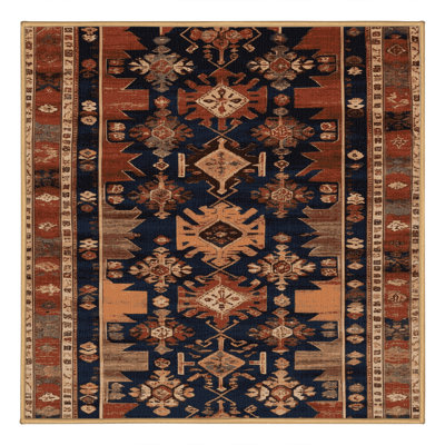 Machine Washable Turkish Brown Area Rug