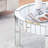 Modern Mirror Coffee Table With Diamond Inlay Accents