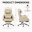 Chaise de bureau pivotante et ergonomique, chaise de bureau en cuir à haut dossier avec appui-tête lombaire, fauteuil Boss confortable et confortable, chaise d'ordinateur inclinable à 155 °