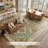 Area Rugs Washable Non Slip Floral Vintage Distress Print Pattern Medallion Carpet For Living Room Bedroom Dining Room Brick Rust Neutral Burnt-2025659166