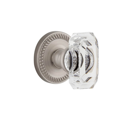 Double porte-boutons en cristal Grandeur Newport Rosette