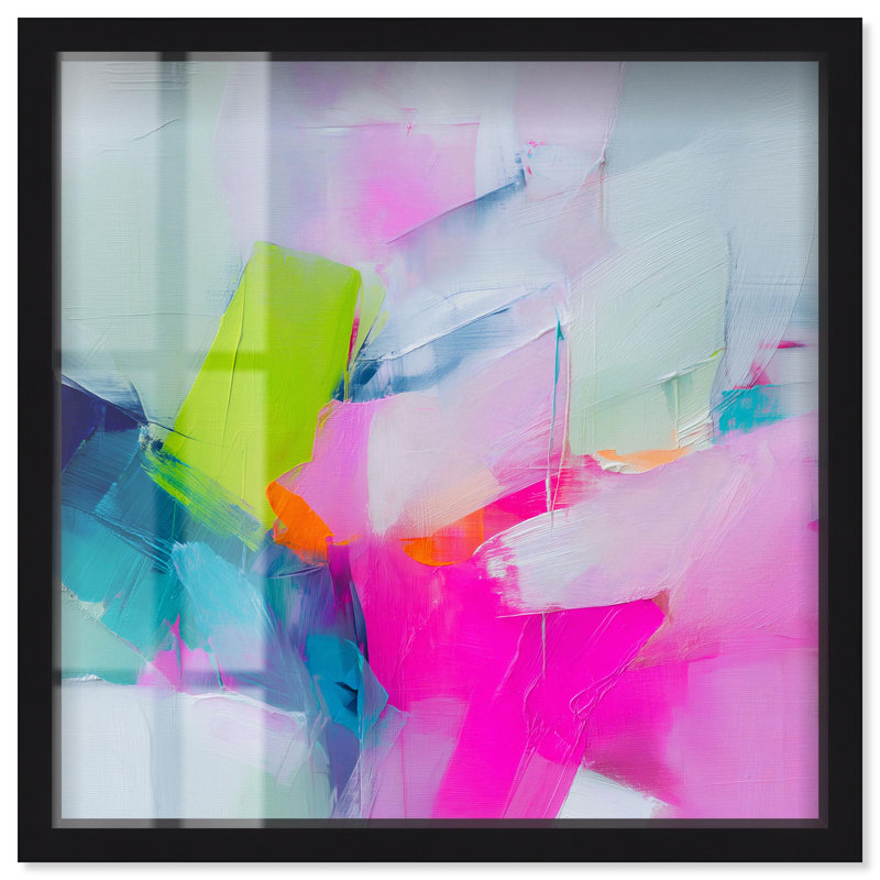 Décoration murale pastel Neon Cloudscape II par Art Remedy, H 13 po x l 13 po, Noir