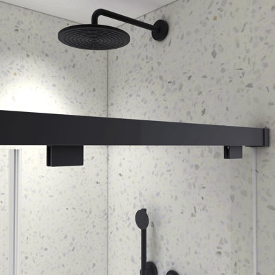 North American Frameless Double Sliding Shower Door With Adjustable Soft Closing Function 8Mm Tempered Glass With Nano Easy Cleaning And Stick Explosion-Proof Menbrance