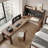 Simple solid wood L-shaped desk-1623833001
