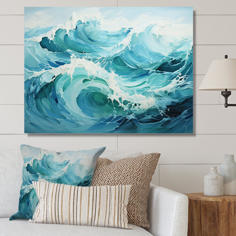 Alvi Antartica Frozen Ocean Rhythms II, reproduction d'art sur toile, H 16 po x l 32 po x P 1 po, Toile tendue