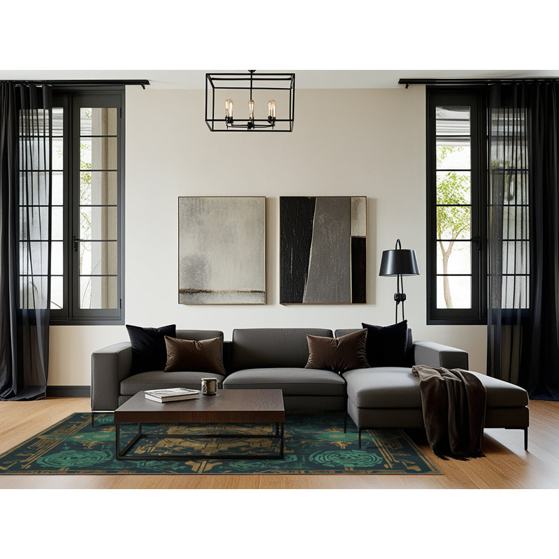 Ruins Of Valor Rug, Square 6'