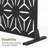 6 ft. H x 4 ft. W Metal Privacy Screen Fence Panel Star Pattern-55887646