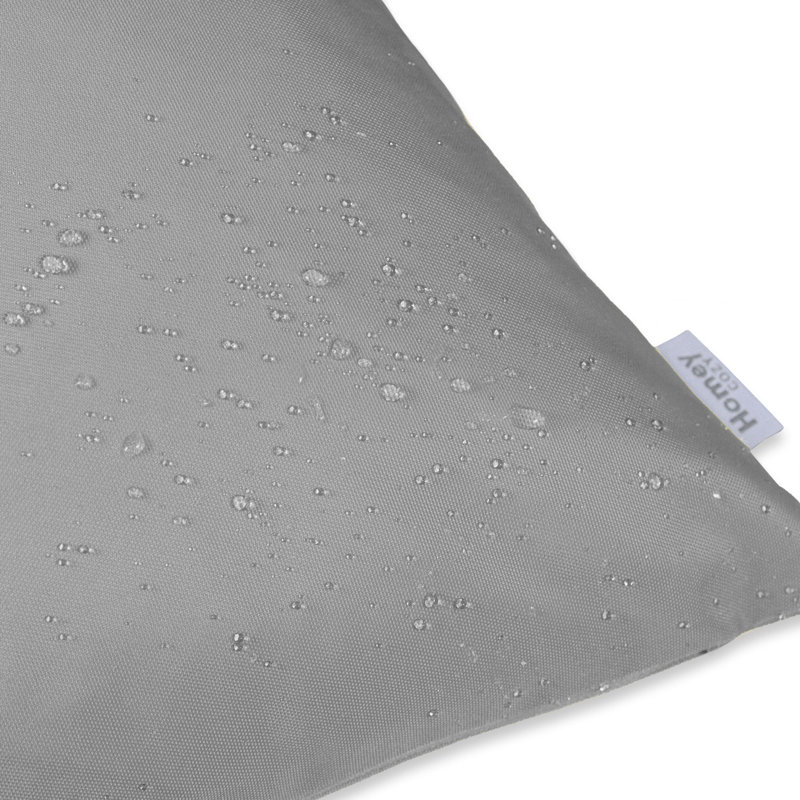 Rosemary Outdoor Throw Pillow, Light Gray, 20" x 20"