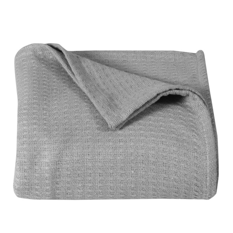 Couverture 100% coton Ariza Sleep, Gris, Très grand