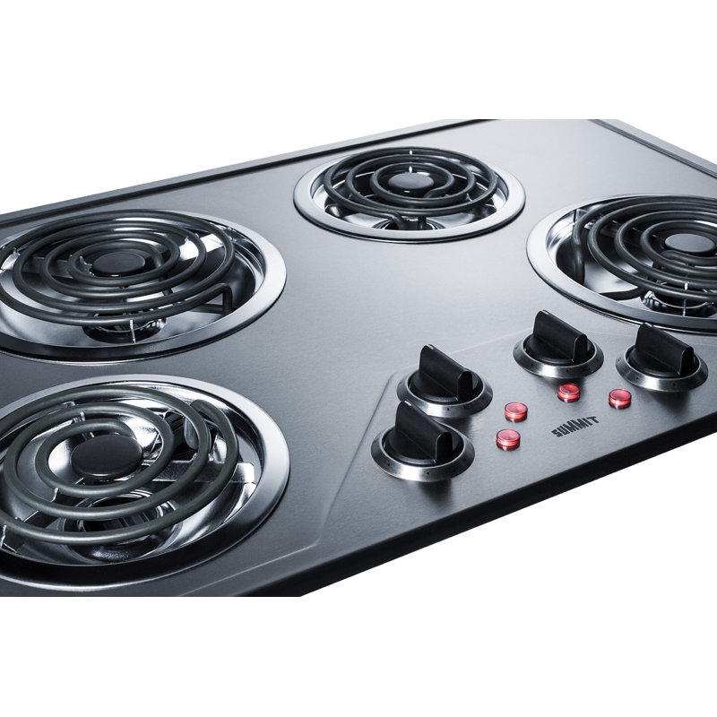 Summit Appliance 24" Stainless Steel Electric Cooktop