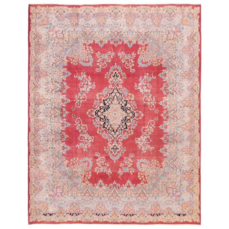 Tapis unique en laine 9 pi 10 po x 12 pi 7 po Vurla