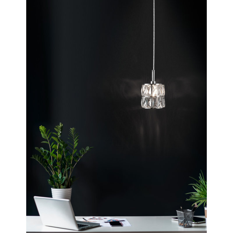 Nice 1 - Light Chrome Crystal Pendant