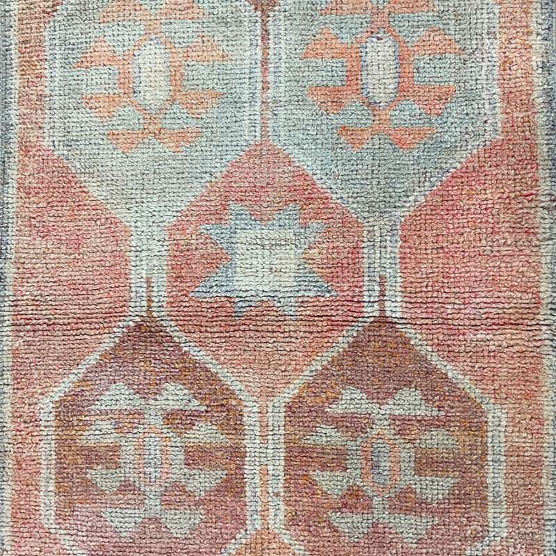 Tapis de couloir Oushak fabriqué à la main Bloomsbury Market