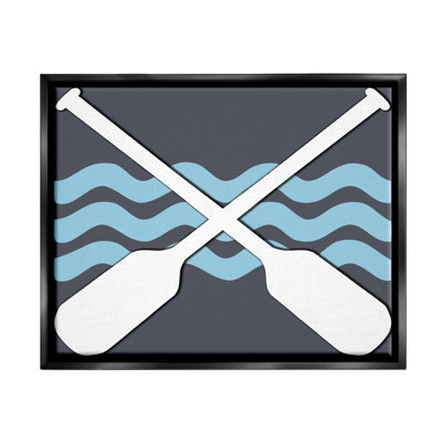 " Crossed Boat Oars Sea Waves " by Lil' Rue