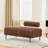 49.6" Wide Upholstered Bench with Adjustable Back-891330336
