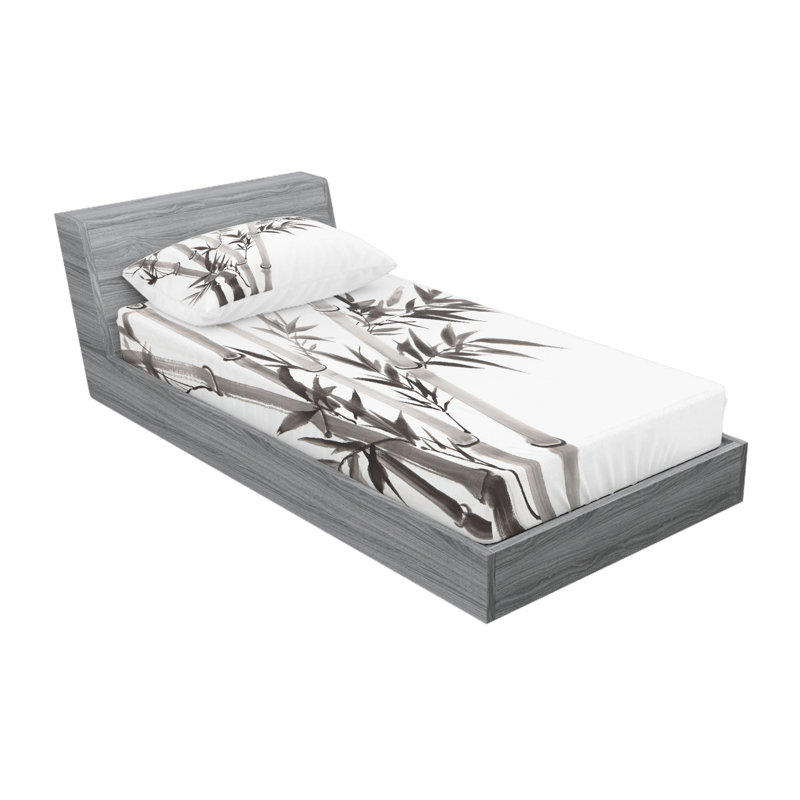Microfiber Sheet Set, Twin Sheet Set with Fitted Sheet