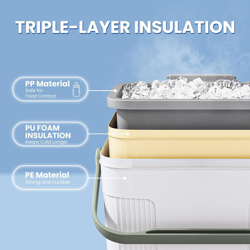 Pool Cooler For Above Ground Pools, Insulated Poolside Cooler With Handle