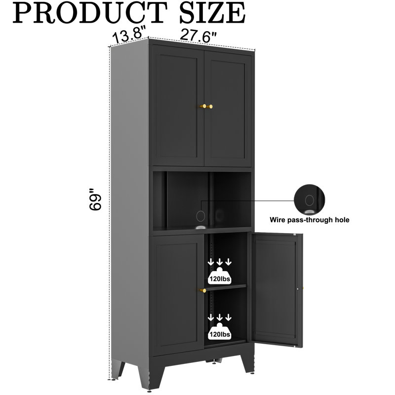 Metal cabinet, Black