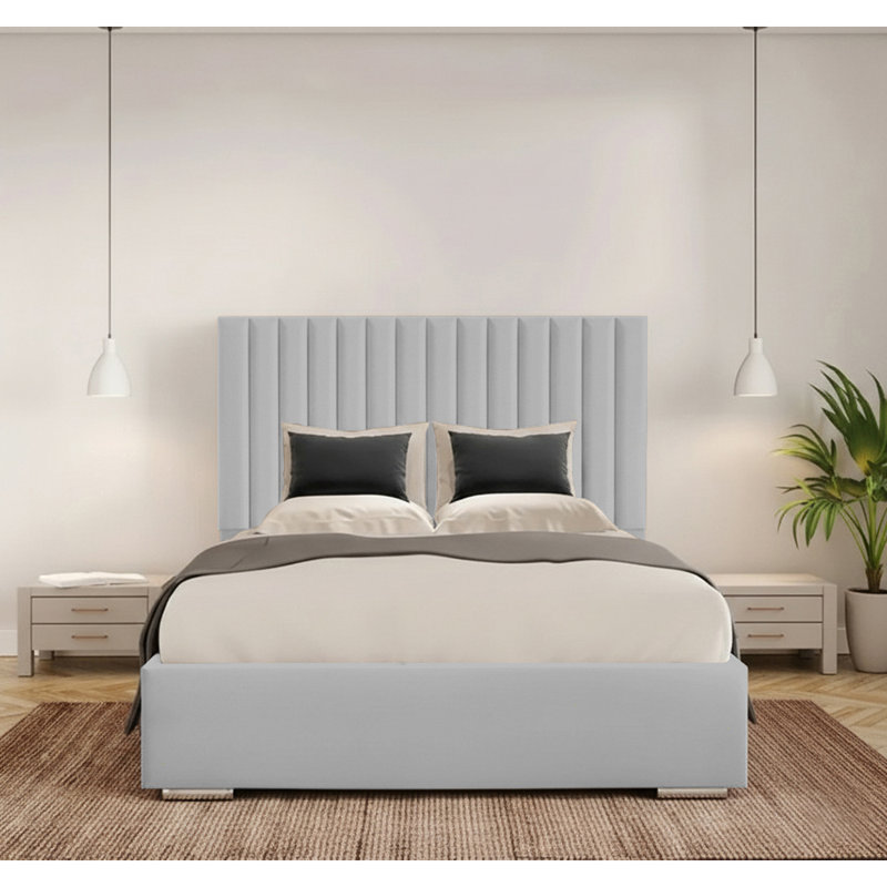 Celetha Bed Frame, Single (3'), Light Silver