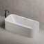 Baignoire de trempage en acrylique blanche autoportante 59 po x 27,5 po avec trop-plein et bonde escamotable pour salle de bain MonBlari-130700767-130700769