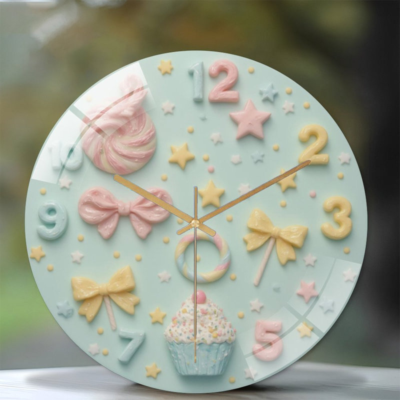 12'' Modern Glass Wall Clock