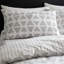 Tufted Print Geo Reversible Duvet Cover Set-95289406