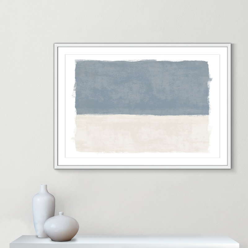 «Coastal Dreams I», reproduction de paysage par Natalie Carpentieri, Blanc satiné, L 41,5 po x H 29,5 po, Imprimé mat