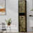 Bathroom Storage Cabinet with 2 Barn Doors and 1 Drawer, Narrow Storage Unit, Adjustable Shelves-691406098